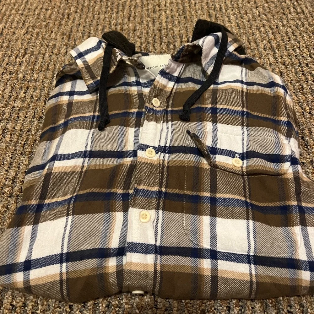 american eagle button down flannel - Picture 1 of 4
